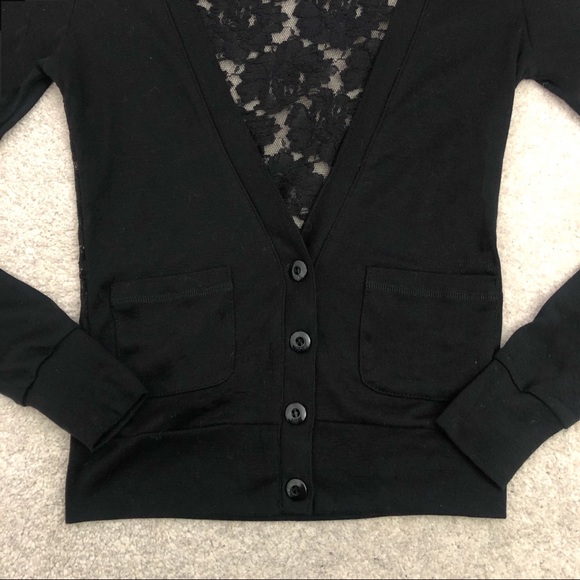 2 for $35⚡️Garage Black Lace Cardigan - Picture 3 of 7
